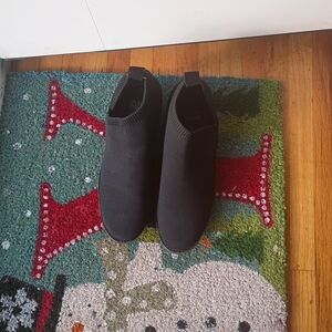 Eileen Fisher Black Knit Ankle Boots